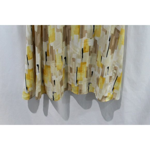 White House Black Market Womens Yellow Multicolor Sleeveless Dress 8 - Picture 4 of 6